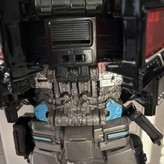 Transformer Nemesis Optimus Prime Black Silver Blue Complete Description 8 Inch