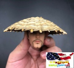 1/6 Kasa hat bamboo Japanese samurai kamishimo costumes for hot toys ❶USA❶