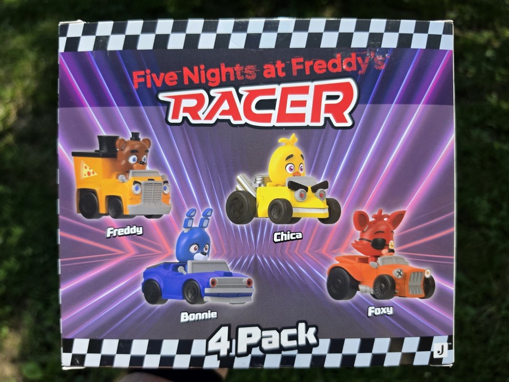 Five Nights at Freddy’s Racers Jazwares 4 Pack Figures Chica Bonnie Freddy Foxy