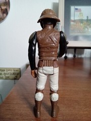 Vintage Star Wars 1982 Lando Skiff Guard Figure Complete NO REPRO HK UNITOY NICE
