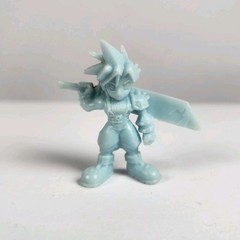 Lot of 3 Final Fantasy VII Rubber Eraser Keshi Mini Figures 1997 Bandai