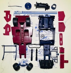G.I. Joe 1986 Thunder Machine, Thrasher, Blueprint, File Card, 100% COMPLETE WOW