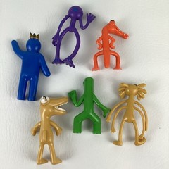 Roblox Rainbow Friends PVC Action Figure 6pc Lot Topper Video Game Toys Set