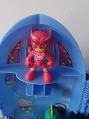 PJ Mask 21 Action Figure Lot & 2 in 1 Headquarters and rocket Ship