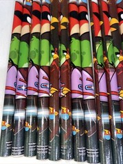 Angry Birds Pencils Unique COLLECTIBLES Angry Bird on Top – Lot of 16