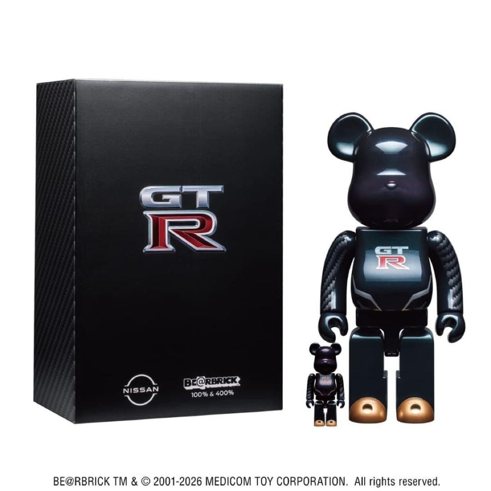 BE@RBRICK NISSAN GT-R 100% and 400% MEDICOM TOY Limited Edition Japan New F/S