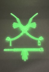 Vintage REPRO Skeletor Armor Set MOTU Masters of the Universe GLOW IN THE DARK