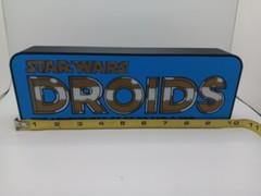 Retro Droids star wars logo lightbox sign for vintage DROIDS Star Wars display