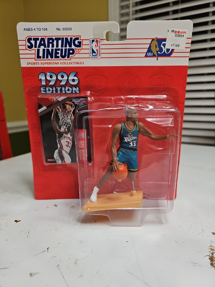 1996 NBA Starting Lineup Grant Hill Detroit Pistons Vintage SLU NBA Hopps Card