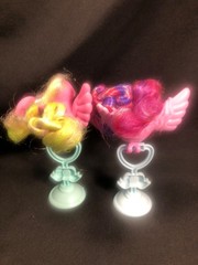 Vintage~ My Little Pony~ 2 Fairy Tails /Tricky Tails Birds With 2 Perches