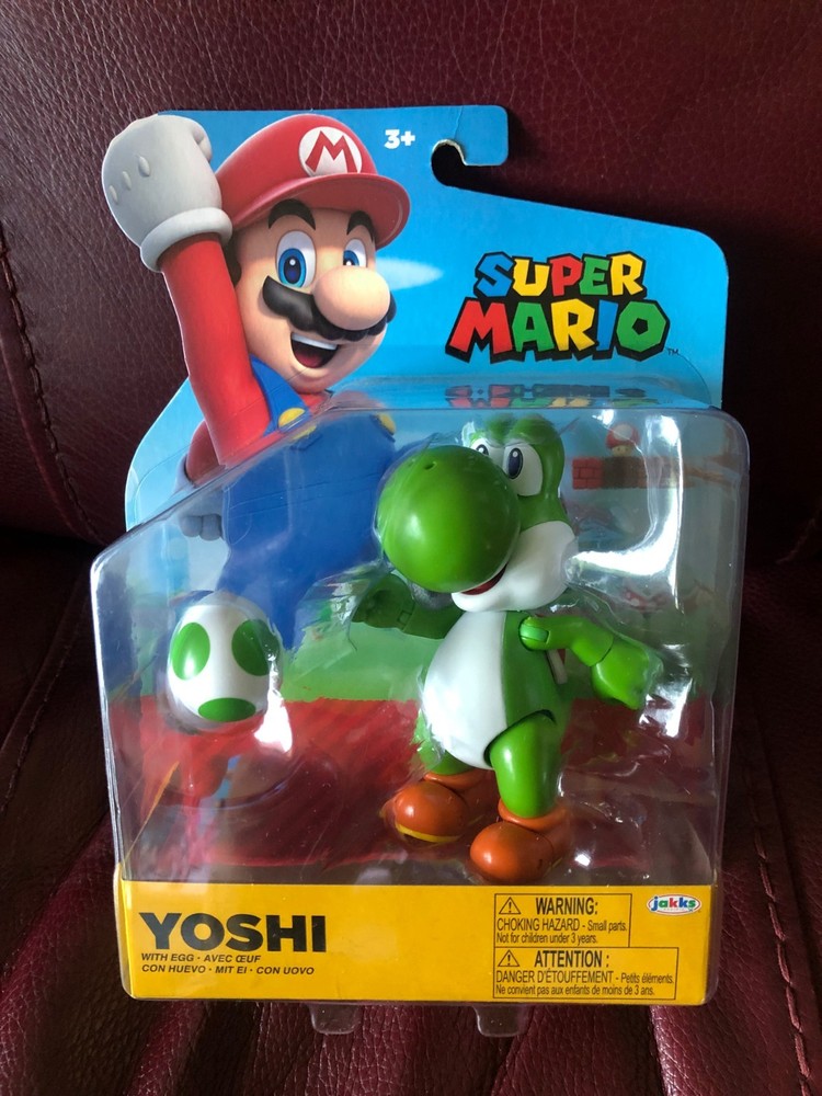 Jakks Super Mario Yoshi With Egg 4in Figure Brand New