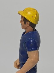 Vtg Tonka Adventure People Construction Worker Blue Shirt & Pants Figure (T2)