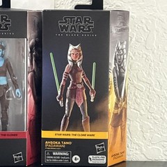 Hasbro Star Wars The Black Series Ahsoka Tano (Padawan) Aayla, Luminara Lot
