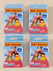 NEW 4 LOT Bullsitoy BOB’S BURGERS Series 4 Chibi in Motion Blind Box Clip