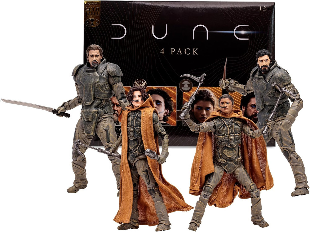 – Dune: Part Two Gurney Halleck Paul Atreides Chani Stilgar 4Pk, Gold Label, Ama