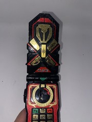 Power Rangers Super Megaforce Deluxe Legendary Morpher Gold Red Toy [Untested]