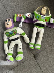 Disney Toy Story Buzz Lightyear 12 inch Action Figure & Small Plush (helmet)