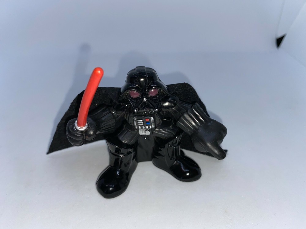 2001 Hasbro Star Wars Galactic Heroes DARTH VADER figure w/cloth cape 2.25 IN#