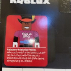 Roblox Avatar Shop Rainbow Robloxian Raver 11 Pc Exclusive Virtual Item New