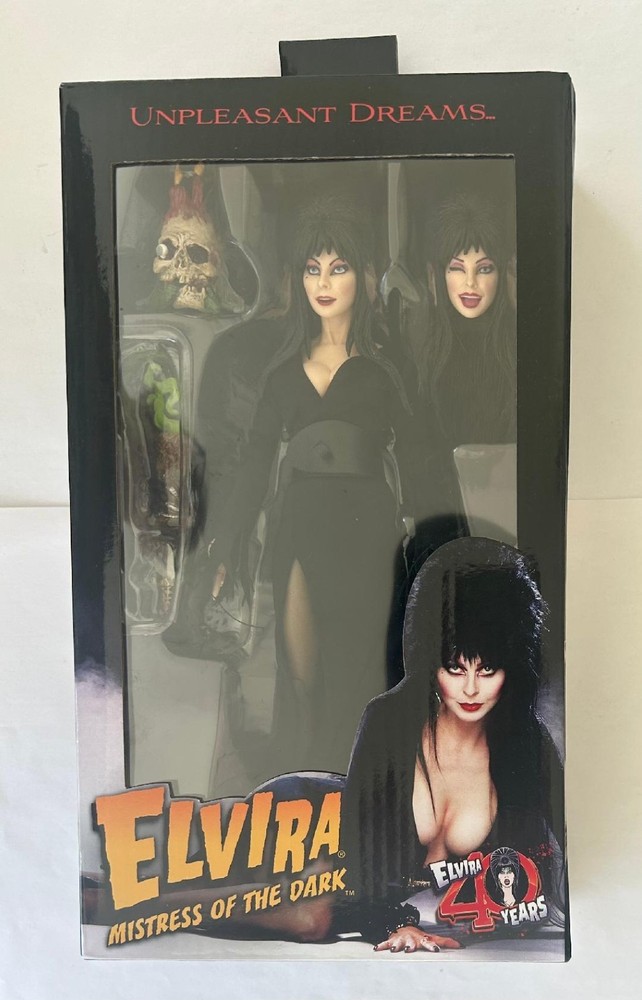 NECA ELVIERA MISTRESS OF DARK 40 Years UNPLEASNT DREAMS Clothed 8″ New in Box