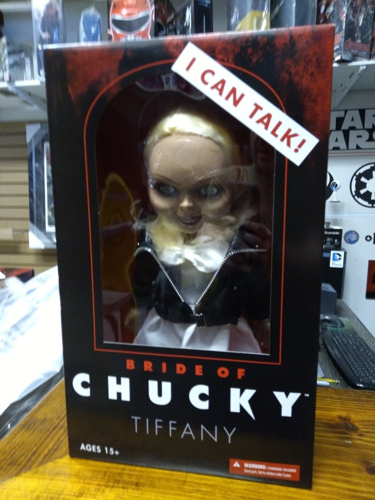 TIFFANY Bride of Chucky 15″ Talking Tiffany Figure Mezco NIB – FREE S/H/I