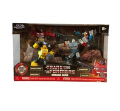 Jada Nano MetalFigs: Diorama Scene set of 4 Die-cast Transformers