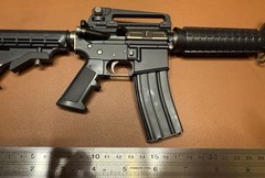 1:2 Scale M4A1 Carbine Black Full Metal Shell Eject Model Non-Firing In Stock