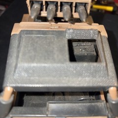 1984 Hasbro Jeep Mark II has steering wheel/ gas cans, no driver