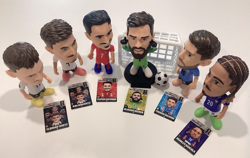 Lot of 5 ZURU BALLERS FIFA World Cup 2026 Soccer Figures – Havertz, Barcola