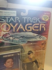 SIGNED ✍️ by Garrett Wang Star Trek Voyager Harry Kim 1995 Action Figure