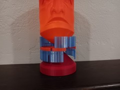 Retro Master Control MCP statue / lamp Glow Rd 3D Printed for Tron vintage style