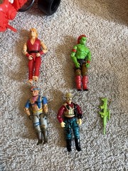 1994 HASBRO GI JOE STREET FIGHTER KARATE CHOPPER Ken Blanka Gung Ho Zander Lot