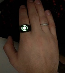 GREEN LANTERN Glow in Dark POWER RING replica up DC Comics light figure action