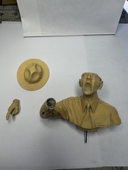 R. Lee Ermey ( “The Gunny”) Military Bust Figurine on Wood Base