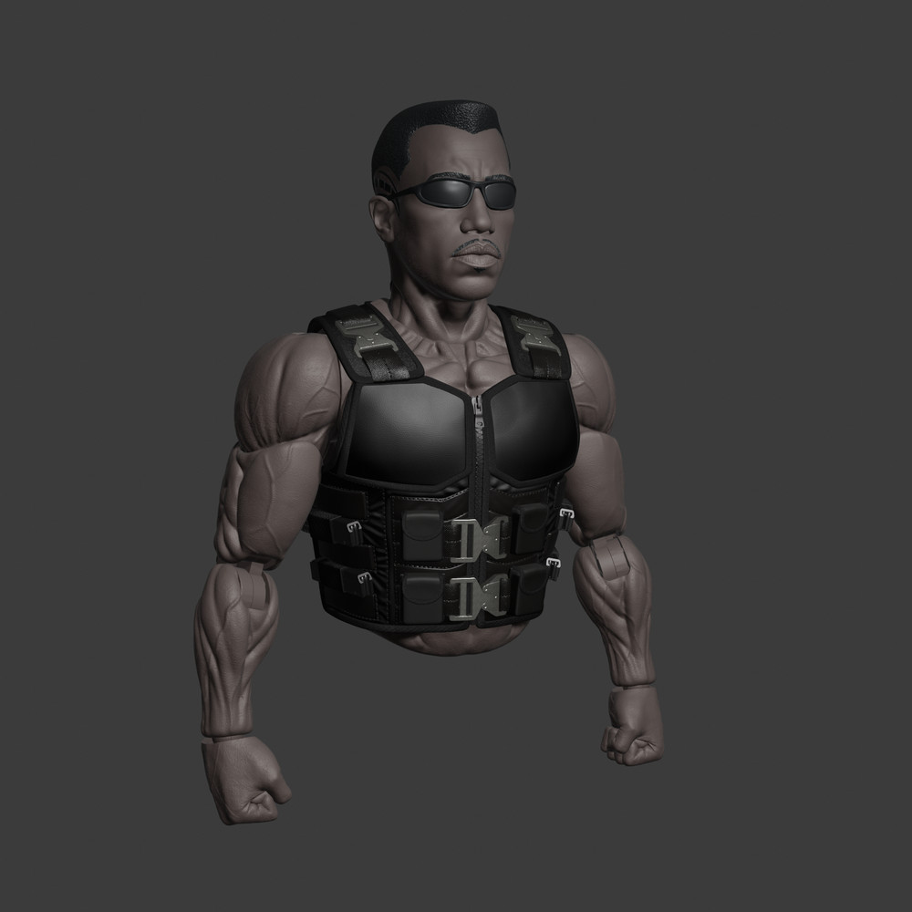 1/6 Scale Action Figure Chest Armor: Day Walker v1b (Blade)