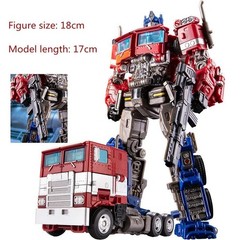 Transformers Robot Car Action Figure YS04A Optimus Prime Toy LED Lights 18cm USA