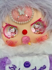 Baby Three Sugar Baby V2 400% Blueberry Mousse Custom Hello Kitty Eyes Plush