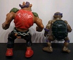 Vintage TMNT Mixed Lot of 8 Playmates 1990s Rocksteady Casey Jones & MORE!! Good