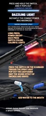 Outdoor Toy Bright Sword Multi-Color Flash LED Light Shine Cosplay Sword Toy