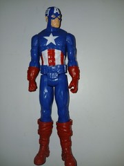 Marvel Titan Hero Action Figure Lot 7 Hulk Thanos Groot Spider-Man Captain Ameri