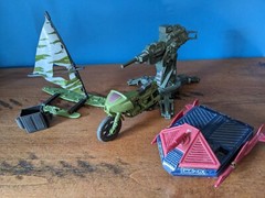 G.I. GI JOE Vehicle Lot Manta Hydro-Sled Flak Ram Cycle 1982 1984 1986 82 86 84