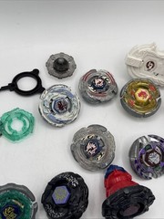 Beyblade Lot Spinners, Rip Cords, Launchers, Tornadoes, And Some parts