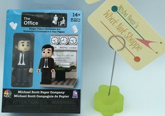 NEW PhatMojo The Office TV Single Figure Buildable Set MICHAEL Scott Paper Co.