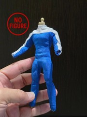 Handmade 1/12 Blue Body suit for Action Figure Body Notaman (No Figure,Unbrand)