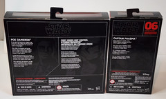 Hasbro Star Wars the Black Series CPT PHASMA, POE, an STORM TROOPER sealed NIB