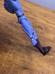 2009 Hasbro Marvel Universe Human Torch Action Figure Light Blue Black Belt #011