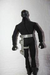 GI JOE ADVENTURE Villains SNAKE EYES SOLDIER 12″ Vtg FIGURINE CUSTOM #345