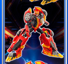 Metal Cardbot S Season2 REDBLITZ Transformer Robot Muscle Car Figure Toy 2024