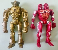 REAL STEEL set of 8 Action Figures robots ATOM lot Zeus steal giant Iron Adam