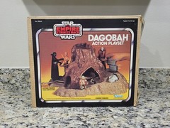 Dagobah Action Playset 1981 STAR WARS COMPLETE Minus Foam w CYLINDER Warning